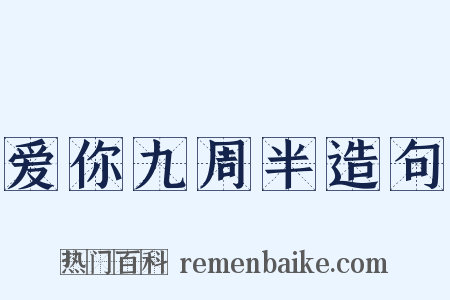 爱你九周半造句是什么意思的图片